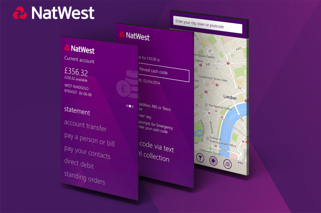 Nat West Windows Phone app 2014 Mobile App Design